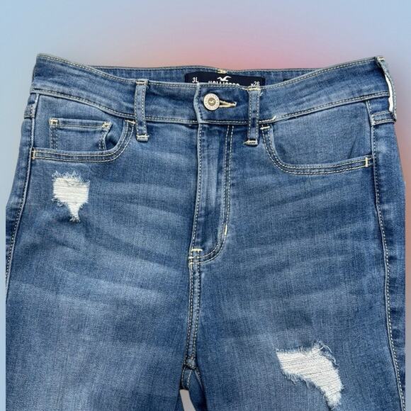 Hollister Denim - HOLLISTER Women’s 26 Long HIGH RISE SUPER SKINNY Distressed Blue Jeans